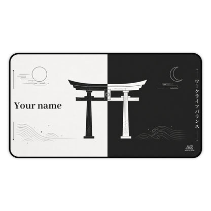Yin Yang Balance Gate Personalized Desk Mat