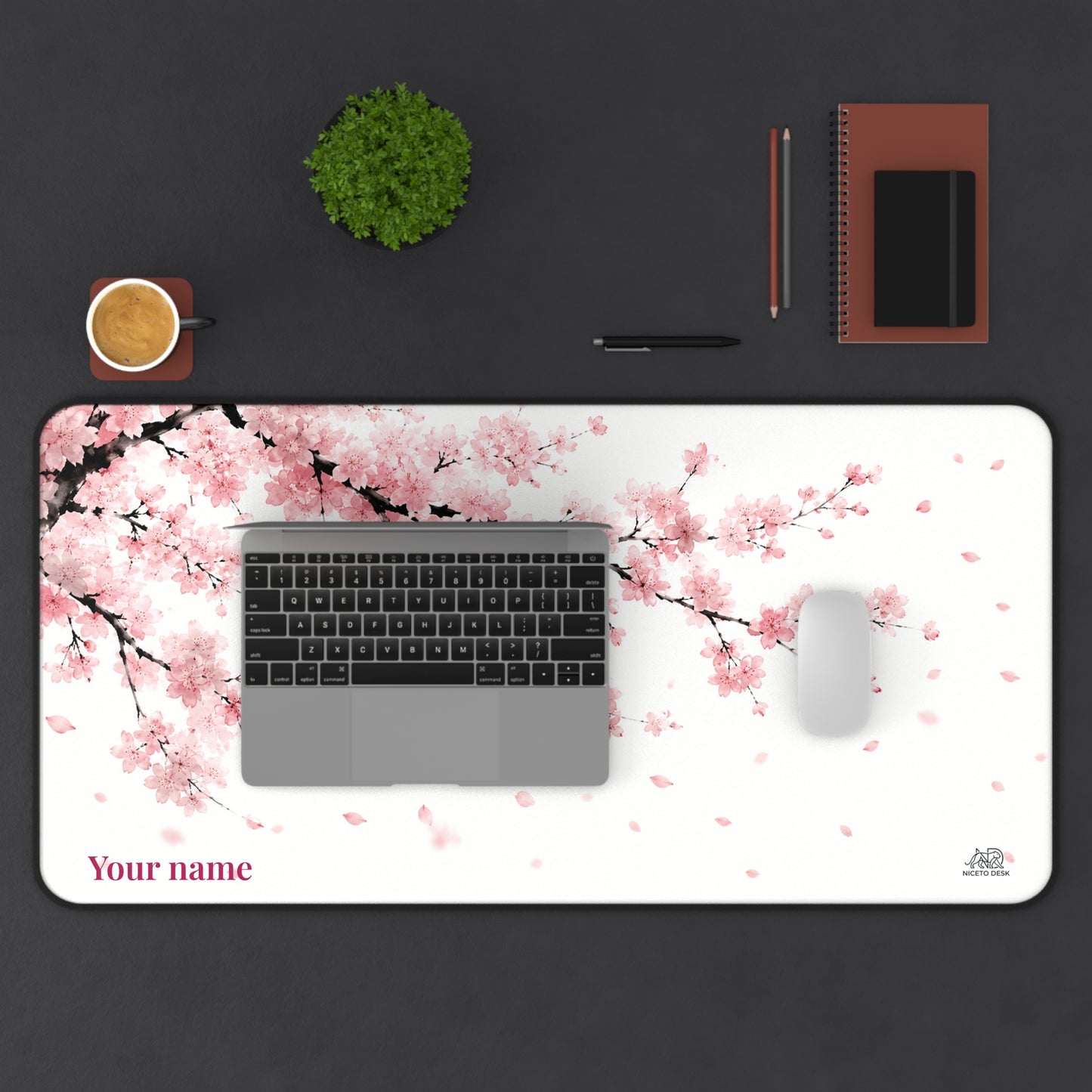 Cherry Blossom Personalized NTD Originals Desk Mat