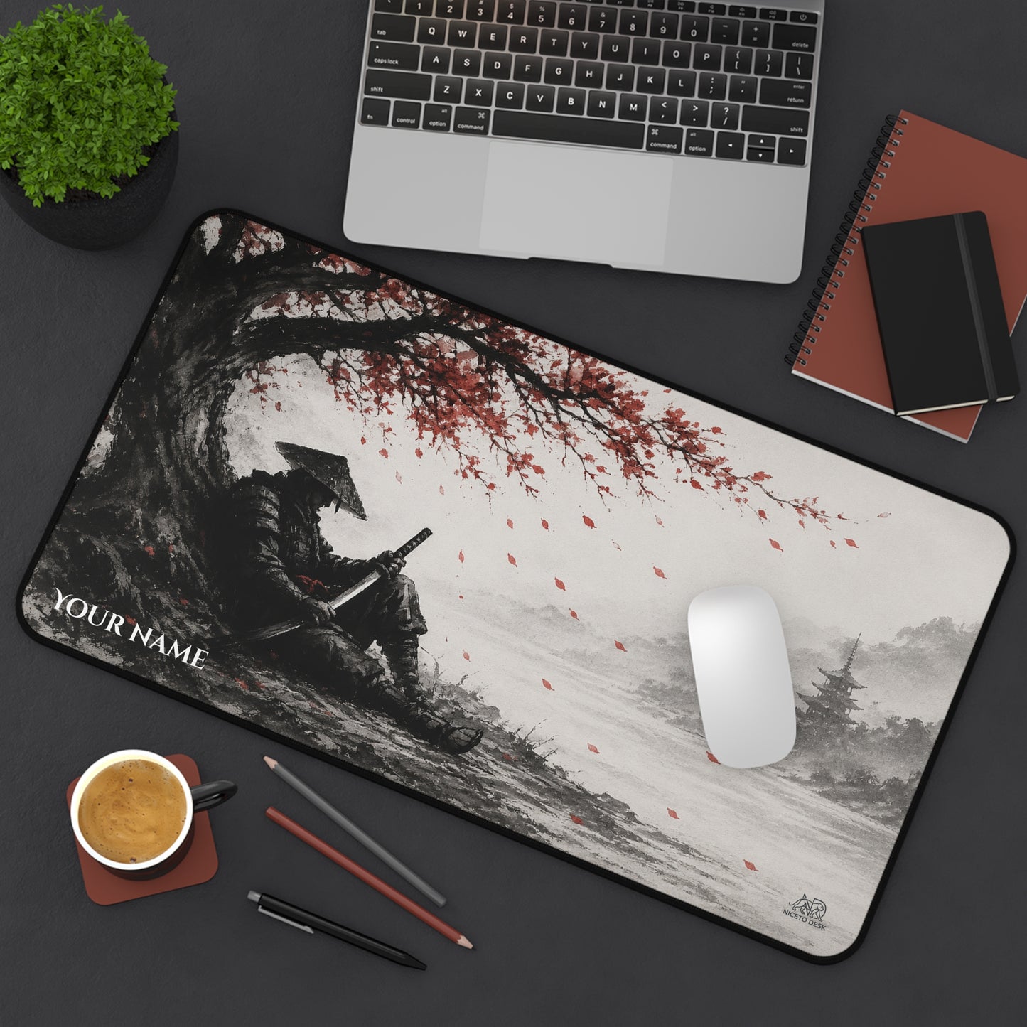 Resting Samurai Personalized NTD Originals Desk Mat