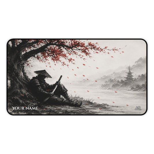 Resting Samurai  Personalized Desk Mat