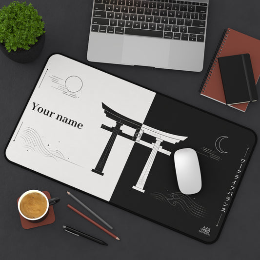 Yin Yang Balance Gate Personalized Desk Mat