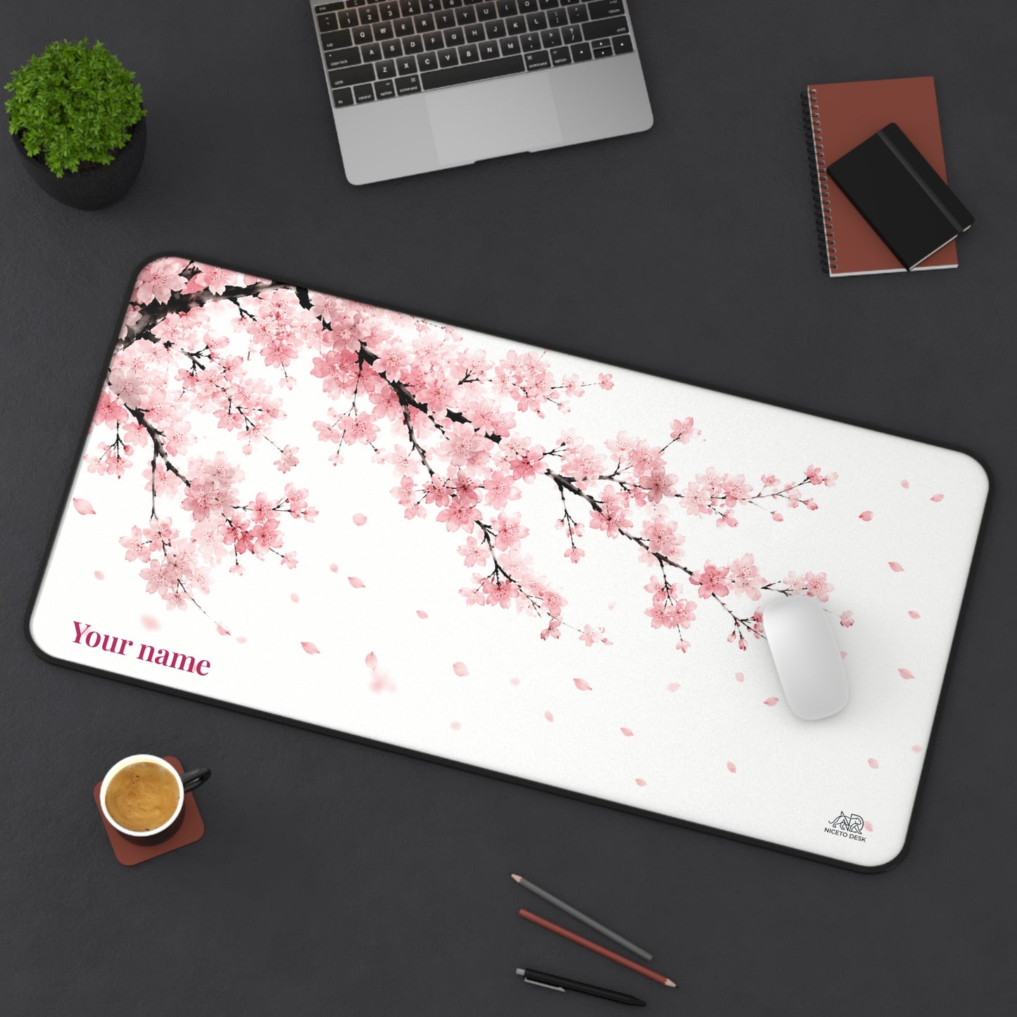 Cherry Blossom Personalized NTD Originals Desk Mat