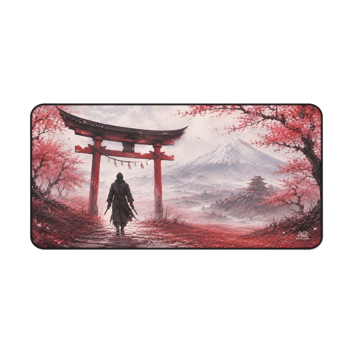 Black Raijin Desk Mat