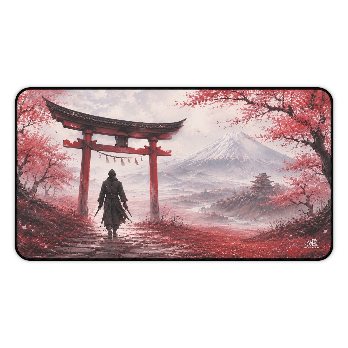 Black Raijin Desk Mat
