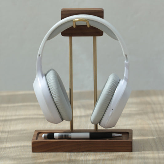 Nice2Desk Walnut Headphone Stand