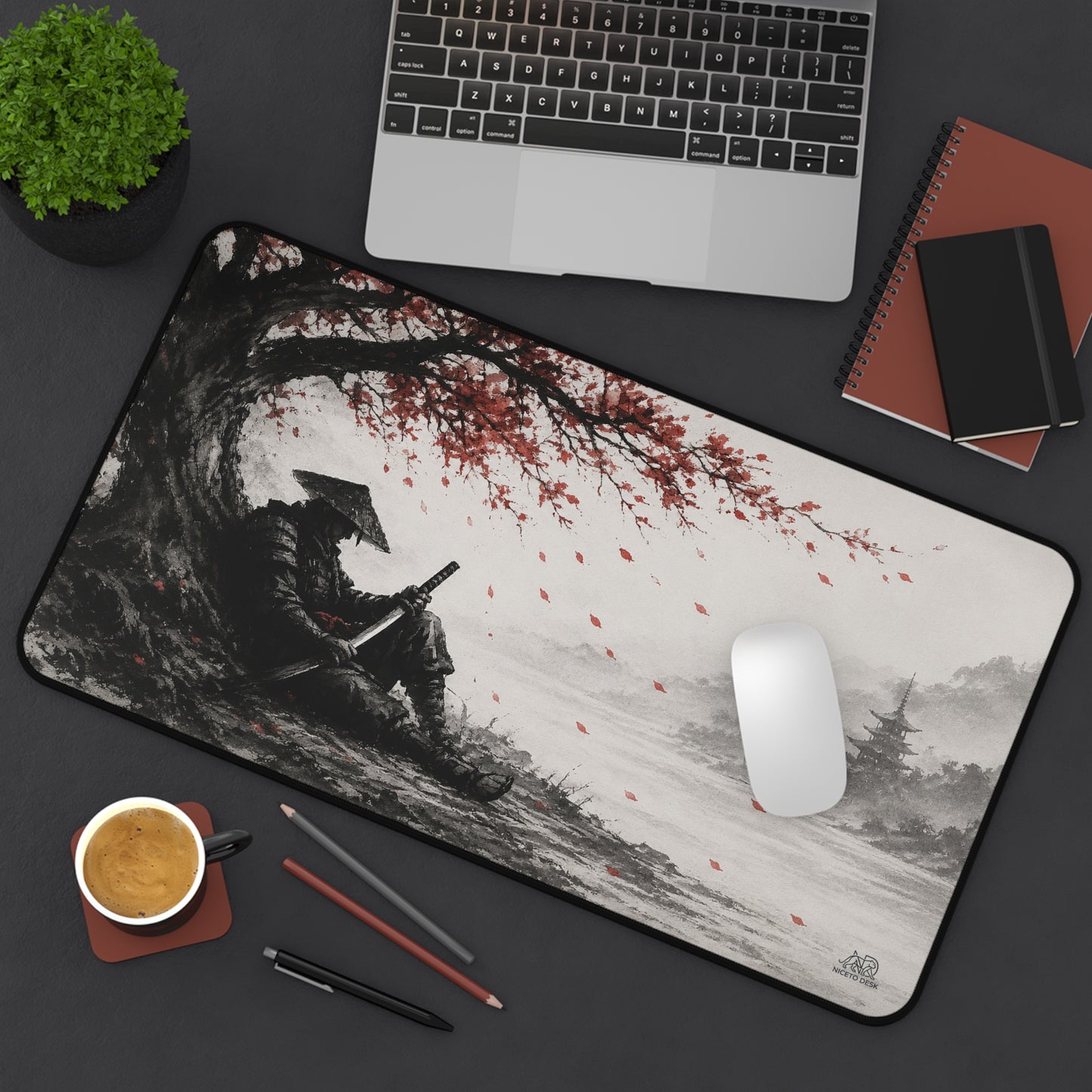 Resting Samurai  NTD Originals Desk Mat