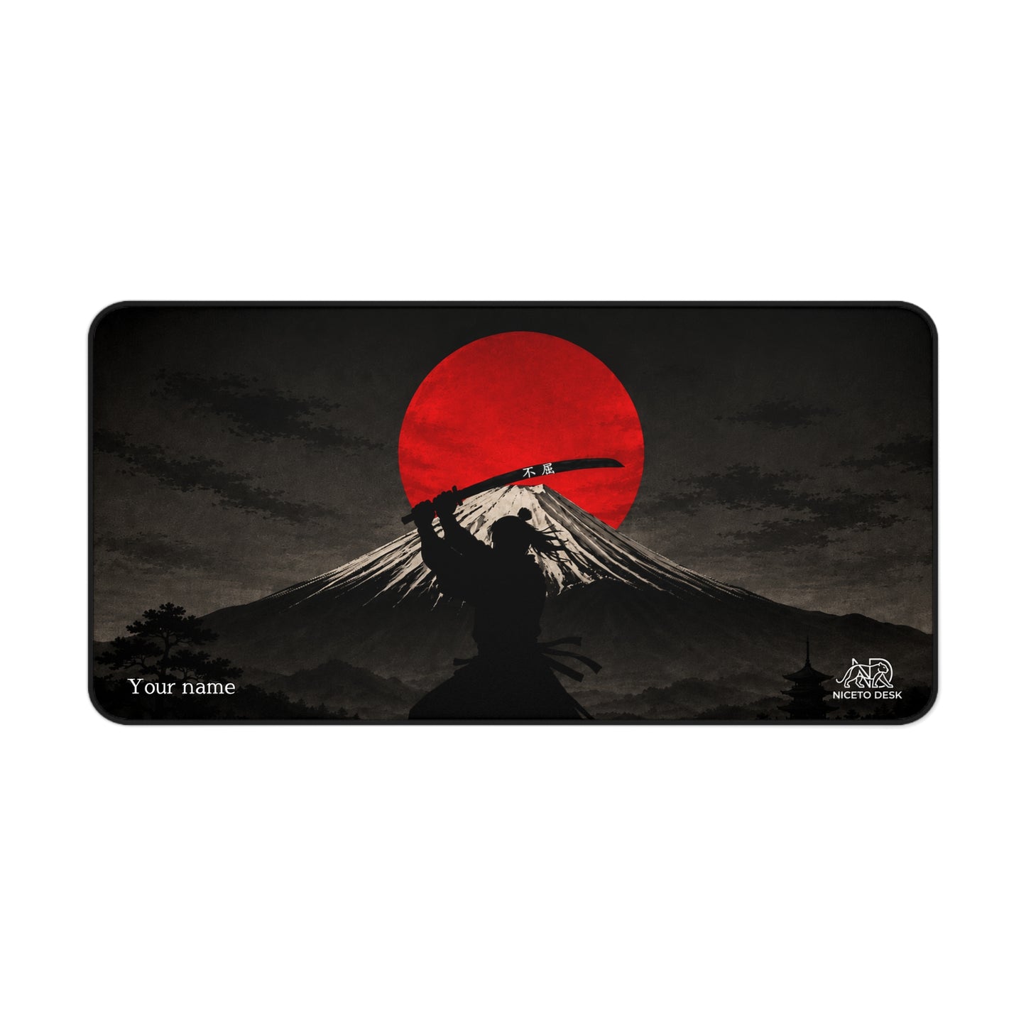 Unbroken Samurai Personalized Desk Mat