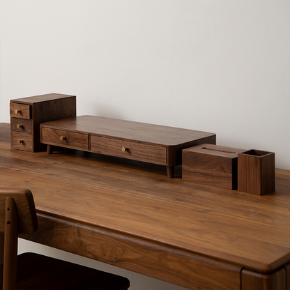 Nice2Desk Walnut Desk Organizer Collection