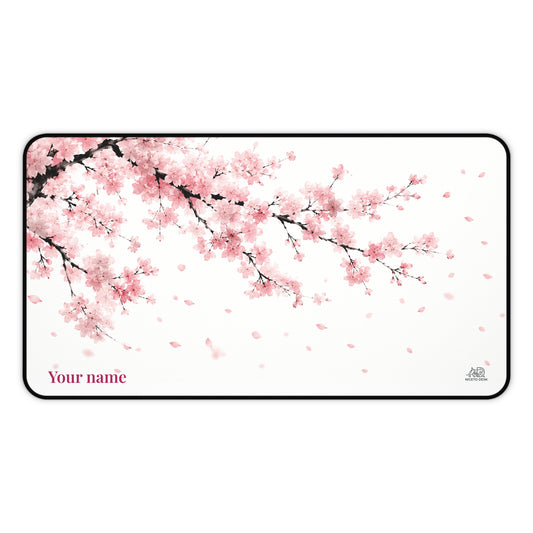 Cherry Blossom Personalized Desk Mat