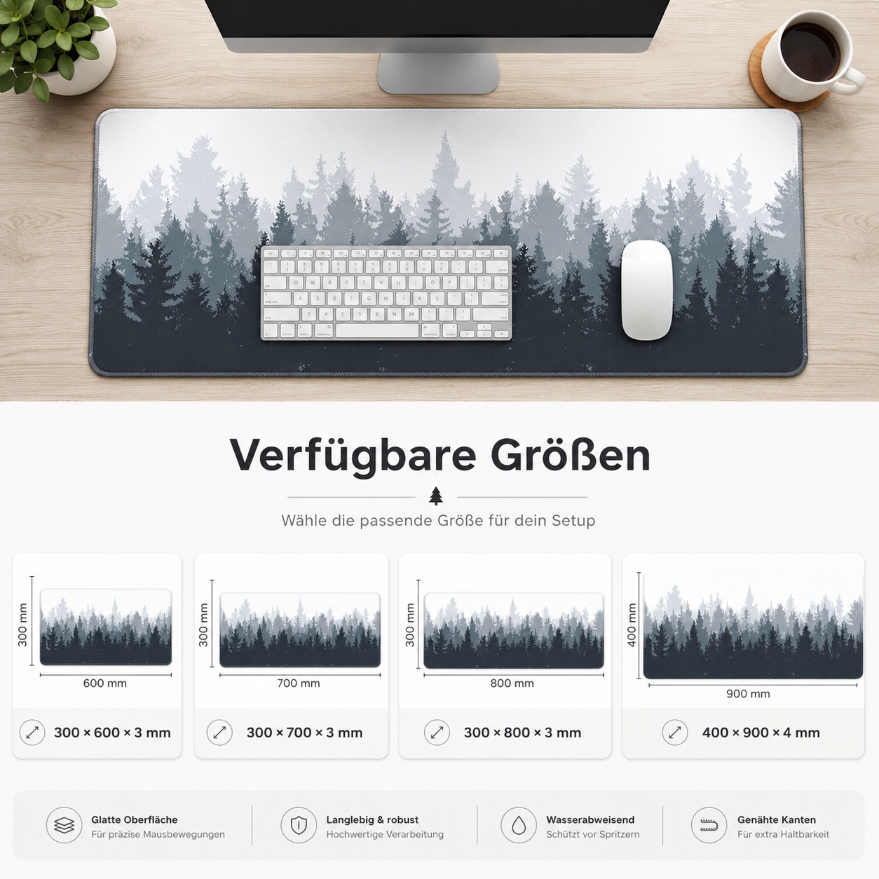 Nice2Desk Forestline Desk Mat