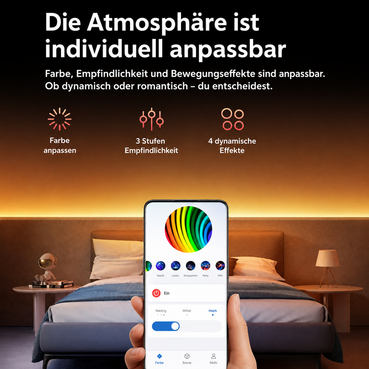 RGB LED Ambient Lichtstreifen