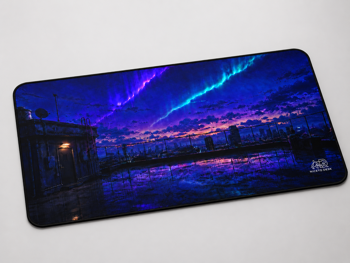 Anime Midnight Skyline  Desk Mat