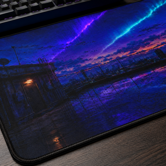 Anime Midnight Skyline  Desk Mat