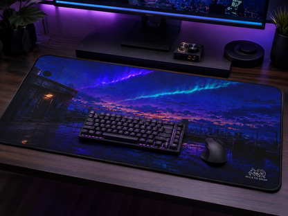Anime Midnight Skyline  Desk Mat