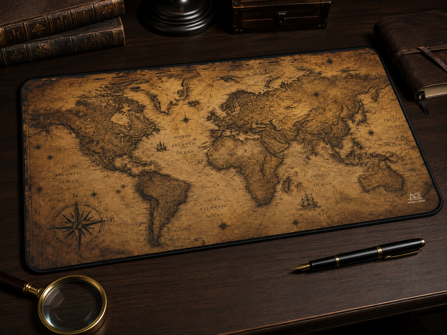 Vintage Map Desk Mat