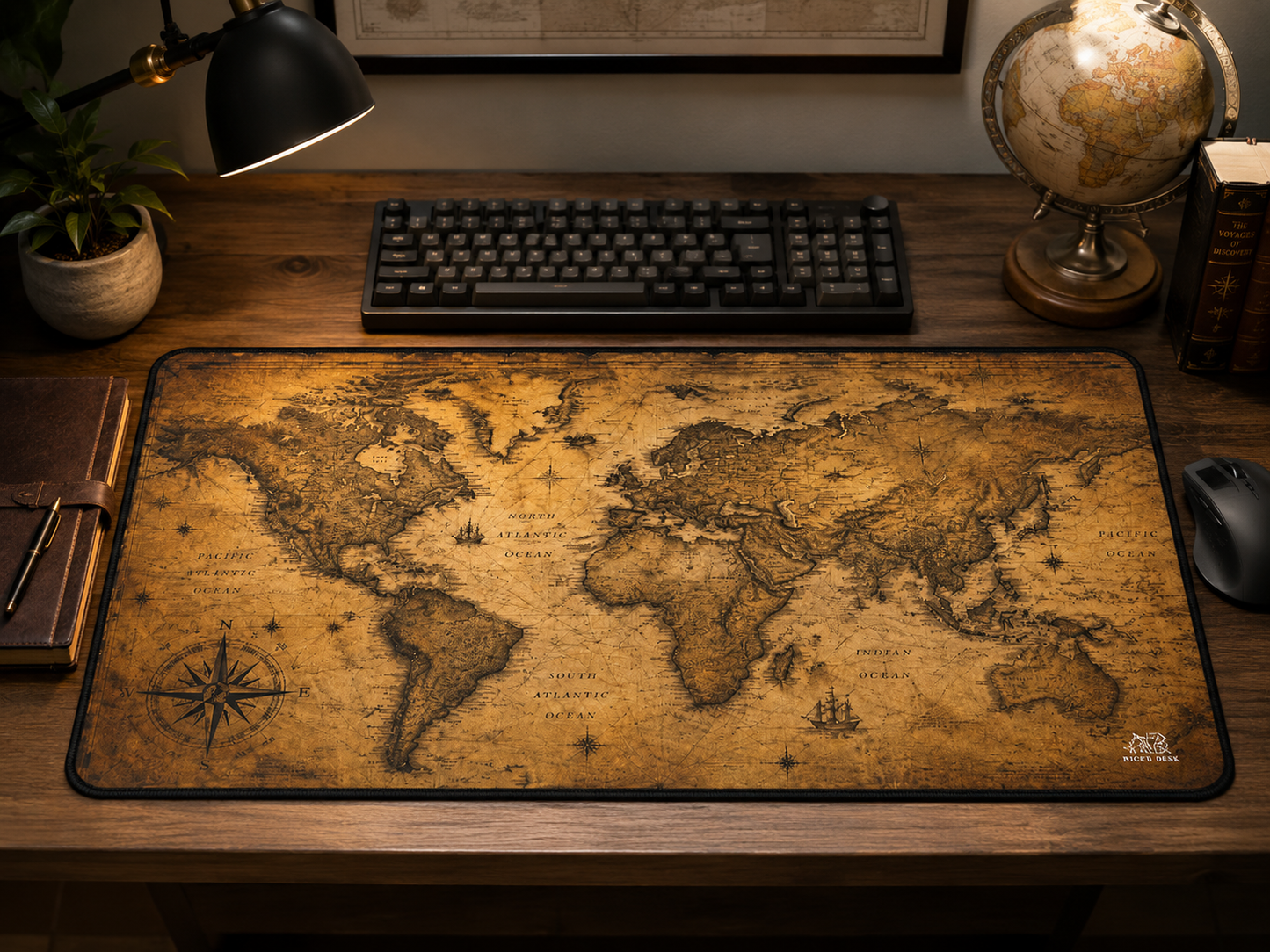 Vintage Map Desk Mat