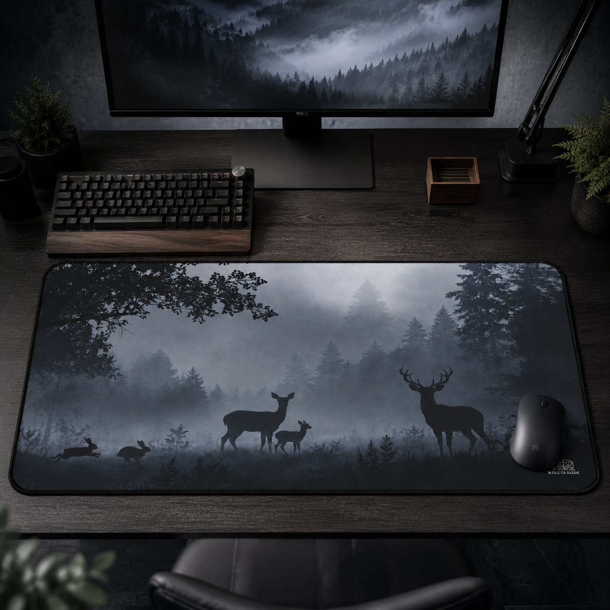 Misty Forest Desk Mat