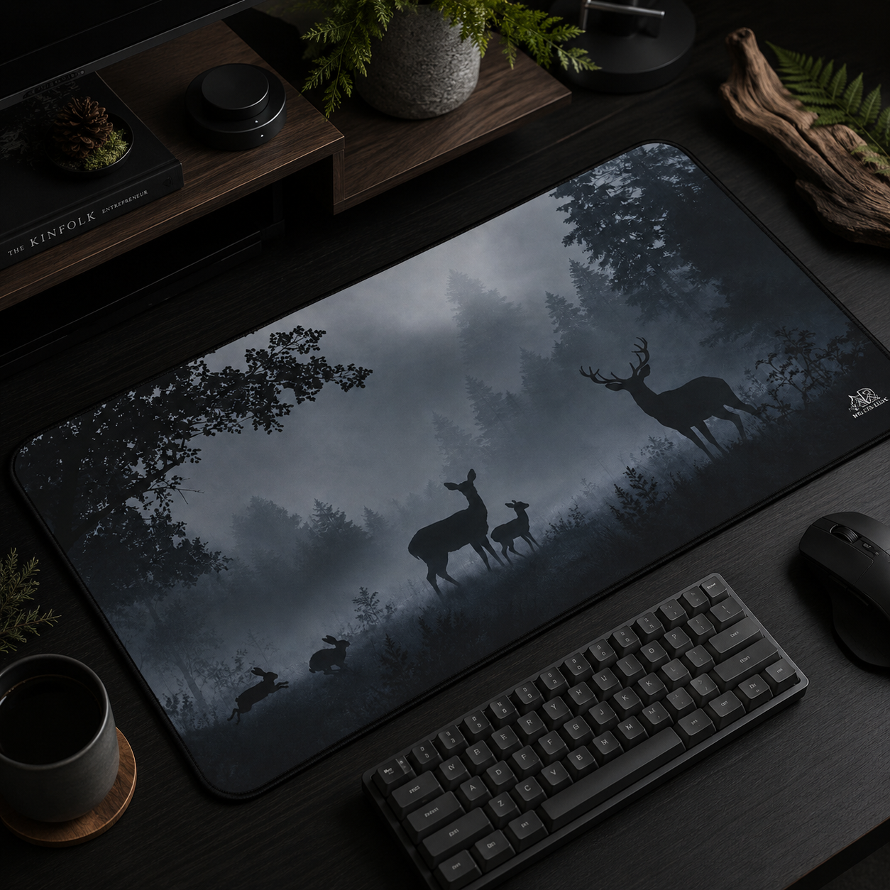 Misty Forest Desk Mat