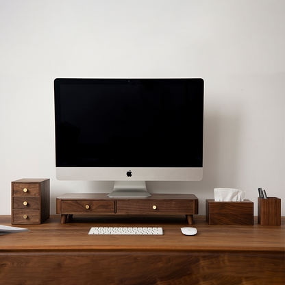 Nice2Desk Walnut Desk Organizer Collection